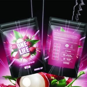 one-life-edibles-lychee-gummy-300mg-cbd
