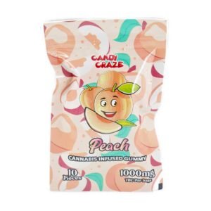 candy-craze-edibles-peach-gummy-1000mg-thc