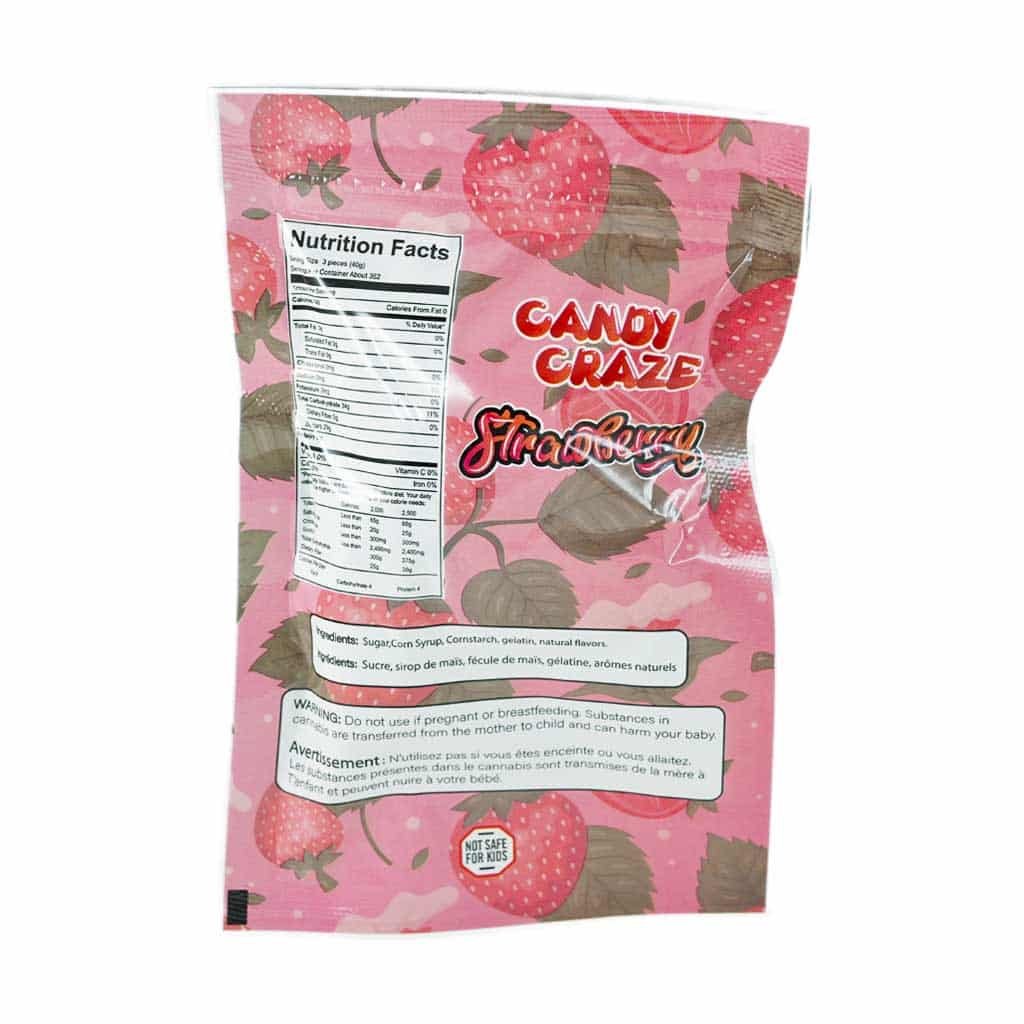 candy-craze-edibles-strawberry-gummy-1000mg-thc - Image 3
