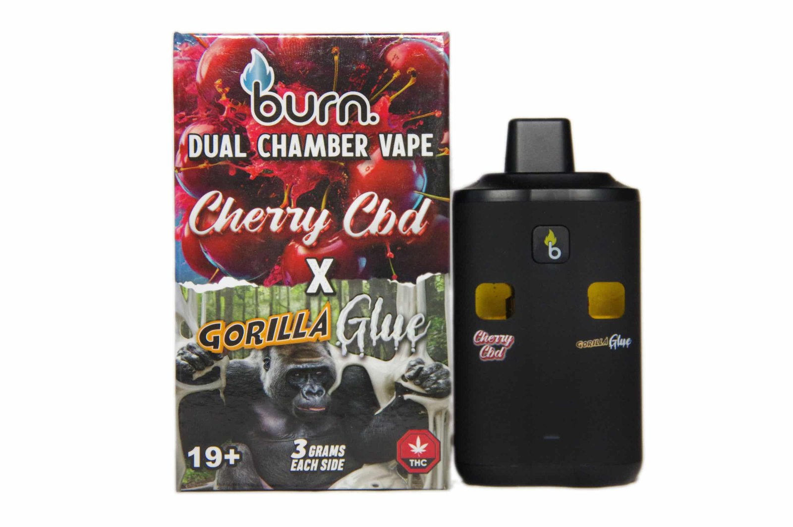 burn-extracts-dual-chamber-disposable-vape-cherry-cbd-gorilla-glue-33-gram