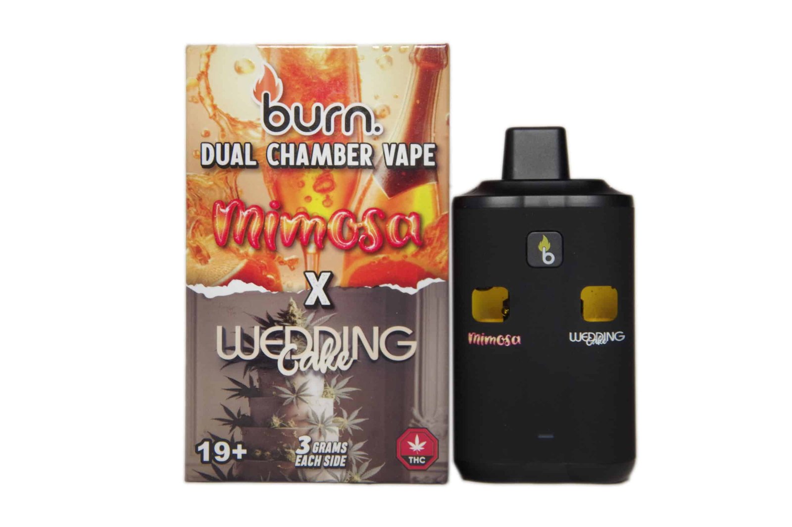 burn-extracts-dual-chamber-disposable-vape-mimosa-wedding-cake-33-gram